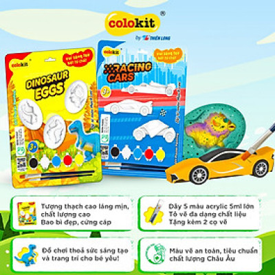 DIY - Tô tượng thạch cao Thiên Long Colokit