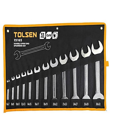 BỘ CHÌA KHÓA MIỆNG - MIỆNG (TỪ 6X7-30X32MM) 12 MÓN TOLSEN 15892 - HÀNG CHÍNH HÃNG