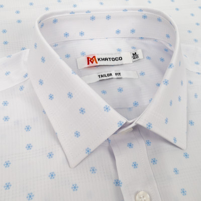 Áo sơ mi nam KHATOCO dài tay A1MD538T1-CNIN705-2701-D