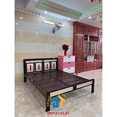 GIƯỜNG SẮT HỘP - NGANG 1M8 BẢO HÀNH 2 NĂM - ĐẠI THÀNH