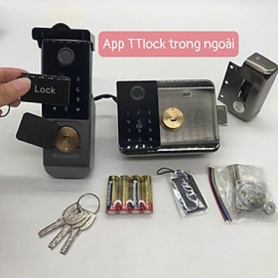  Khóa cửa thông minh chống nước G05 - 2 Mặt Vân Tay &  APP TTlock Bluetooth quản lý 2 mặt trong ngoài ( Hàng nhập khẩu)