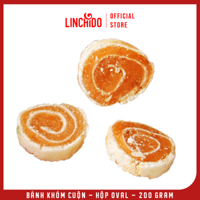 Bánh Khóm Cuộn - Đặc Sản Đồng Tháp - Hộp Oval - 200 Gram