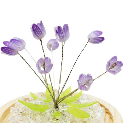 Đèn Trang Trí Hoa Tulip 9 Bông - Tùng Phát - TP-1670 - Màu Tím