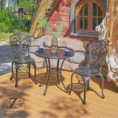 Bộ Bàn Ghế Sân Vườn Ngoài Trời Outdoor Ban Công (100% Nhôm Đúc) Hàng Nhập Khẩu 100%.