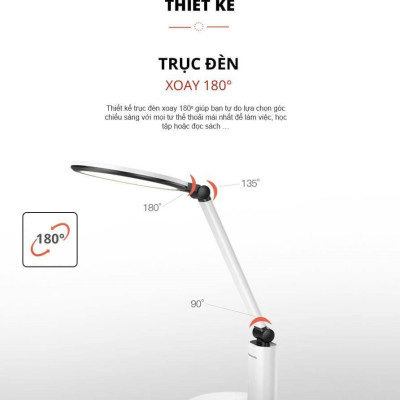 Đèn Để Bàn đổi màu 19W Panasonic HHGLT062319 Chip Led RG0, không ánh sáng xanh, an toàn cho mắt, điều chỉnh độ sáng