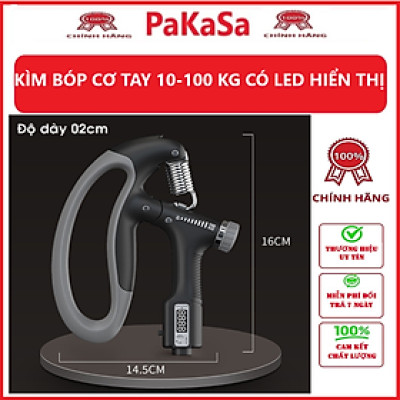Bộ Kìm Bóp Tay Đếm Số Điện Tử - Dụng Cụ Tập Gym Tập Cơ Bắp Cổ Tay Cao Cấp Tại Nhà Điều Chỉnh Lực Từ 10-100kg Phiên Bản Nâng Cấp- Hàng chính hãng ( Màu ngẫu nhiên)