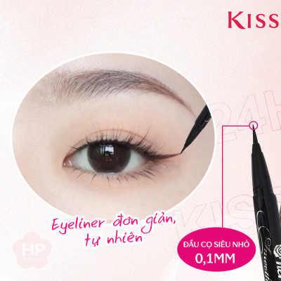 Bút Kẻ Mắt Nước Siêu Chống Trôi Nét Siêu Sắc Mãnh Kissme Heroine Make Smooth Liquid Eyeliner Super Keep (Màu Nâu Đen)