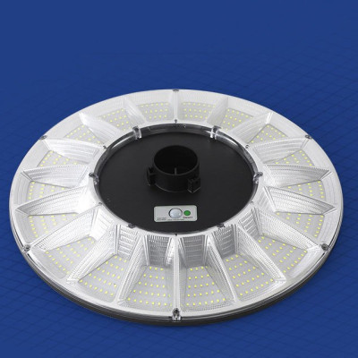 Đèn năng lượng mặt trời UFO kim cương 1000W,Vỏ nhựa ABS,Tấm pin liền,Cảm biến chuyển động, Ánh sáng trắng