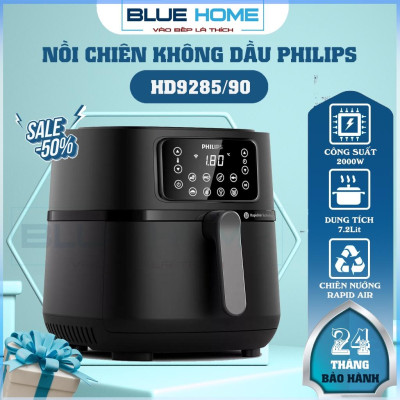 Nồi chiên không dầu Philips Hd9285/90, 7.2Lit - 2000w, Hàng Chính Hãng