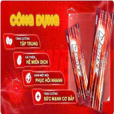 DMAXX thức uống bổ sung vitamin năng lượng không đường DAMODE 60 gói màu đỏ mỗi gói 2,2gr