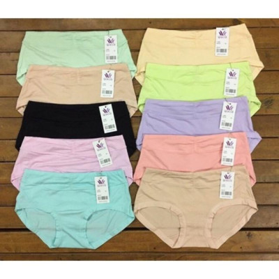 Combo 5 Quần Lót Nữ Cotton Lụa Nhún Trước 5509 – Mềm Mịn, Co Giãn, Thoáng Mát