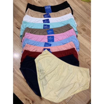 Combo 5 Quần Lót Nữ Cotton Lụa Trơn Big Size Angelavic 295 – Mềm Mịn, Thoáng Mát (XL–4XL)