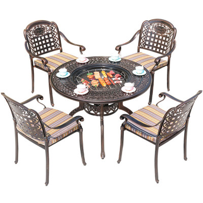 Ghế sân vườn nhôm đúc ngoài trời tiệc nướng, sân thượng, cà phê Garden Chairs có tay vịn CC2016-A outdoor chairs cafe chairs