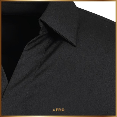 ÁO SƠMI ĐEN CÔNG SỞ CỔ CÁCH ĐIỆU NAM HÀN QUỐC 006369