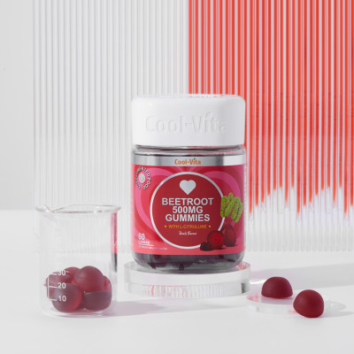 Combo Kẹo Dẻo Giấm Táo Hỗ Trợ Tiêu Hóa & Kẹo Dẻo Củ Dền Hỗ Trợ Bổ Sung Sắt CoolVita (60 viên x 3g)/hộp