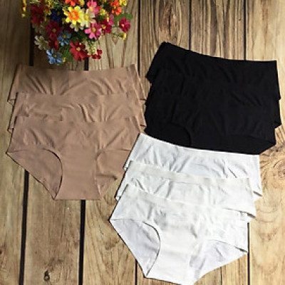Combo 5 quần lót su trơn màu đen+da+ trắng LOẠI 1 :Từ 40kg-47kg :MS 5032