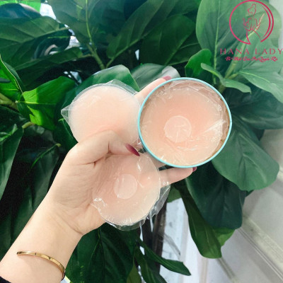 Miếng dán ngực, hộp 10 miếng dán ti silicon thông hơi cao cấp DT06