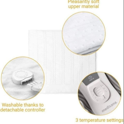 Đệm điện sưởi ấm Medisana HU665 màu trắng – hàng nội địa Đức Hàng chính hãng