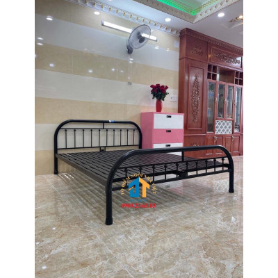 Giường sắt giá sinh viên kiểu ống bi 1m4x2m