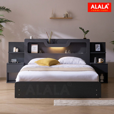 Giường ngủ ALALA1204 + 3 hộc kéo / Miễn phí vận chuyển và lắp đặt/ Đổi trả 30 ngày/ Sản phẩm được bảo hành 5 năm từ thương hiệu ALALA/ Chịu lực 700kg 