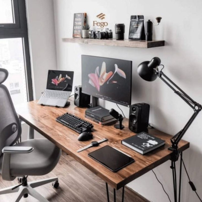 Đèn học PIXAR Bóng LED Chống Cận Bảo Vệ Mắt Có Tặng Kẹp Bàn Chắc Chắn ĐK 12cm Chất Liệu Thép Phun Sơn Tĩnh Điện D Danido