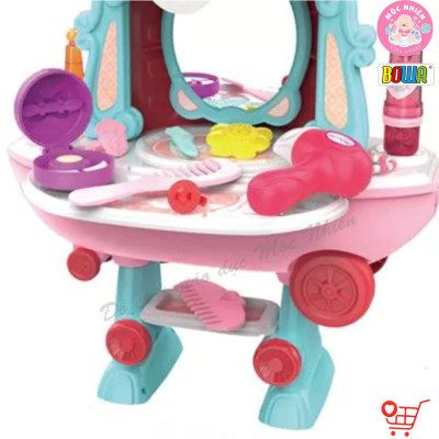 Đồ Chơi Hướng Nghiệp Nhập Vai BOWA 8091 - Máy Bay Trang Điểm 2 trong 1 (28 Chi Tiết)