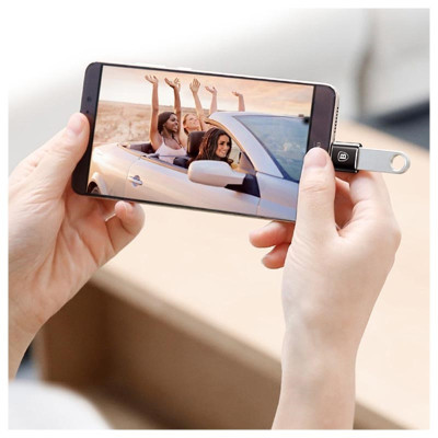 Baseus USB 3.1 OTG Bộ chuyển đổi USB C Male sang USB A Female Bộ chuyển đổi 10Gbps Đồng bộ hóa dữ liệu cho Macbook Samsung Xiaomi Oppo, v.v. - Hàng chính Hãng