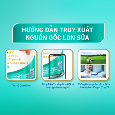 Bộ 2 lon Sữa bột NAN OPTIPRO PLUS 4 Nestle Bé 2-6 tuổi 1500g/lon Giúp tiêu hóa tốt