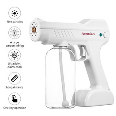Máy Xịt Điện Phun Sương Không Dây Atomizer 800ML, Máy Cầm Tay Khử Trùng Bằng Hơi Nước Nano Sạc Được USB