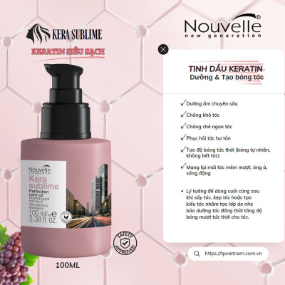 TINH DẦU KERATIN DƯỠNG & TẠO BÓNG TÓC - 100ML