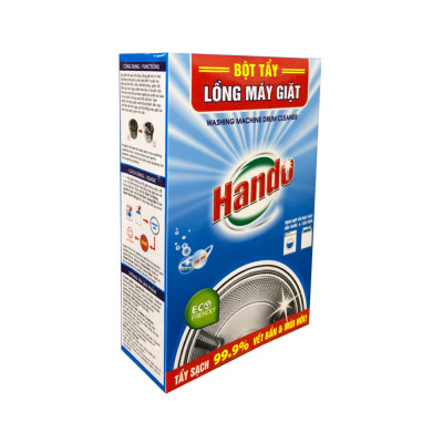 Combo 5 hộp 10 gói x100g bột tẩy lồng máy giặt Hando