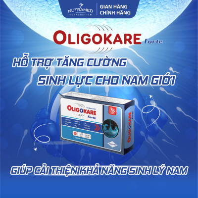 Viên uống Oligokare Forte hỗ trợ tăng cường sinh lực và cải thiện khả năng sinh lý nam (30 viên) - Nutramed