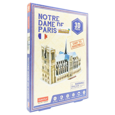 Mô Hình Giấy 3D Nhà Thờ Đức Bà Paris - Cubic Fun S3012H (39 Mảnh Ghép)