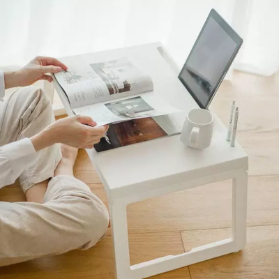 Bàn học laptop gấp gọn làm bằng nhựa cao cấp dùng cho sinh viên học sinh