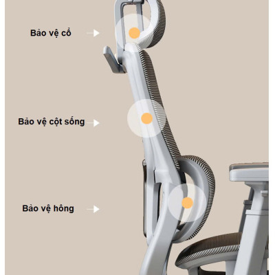 Office Furniture with Tilt Lock and Lumbar Support, Adjustable Arms, With Footrest. Nội thất văn phòng có khóa nghiêng và hỗ trợ thắt lưng, tay vịn có thể điều chỉnh, có chỗ để chân