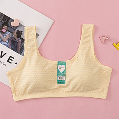 Áo Lót Nữ Học Sinh Ba Lỗ Cotton Thông Hơi Mút Liền 1376 – Êm Ái, Thoáng Mát