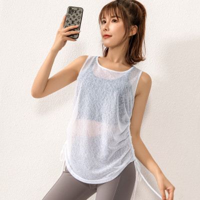 Áo Tank Top Dây Rút Thể Thao Nữ Mặc Ngoài Áo Bra Thời Trang Hàn Quốc