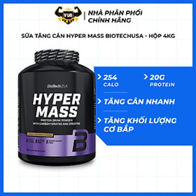 Sữa Tăng Cân HYPER MASS - 4Kg BiotechUSA