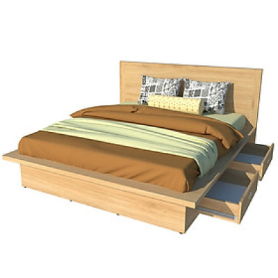 Giường ngủ 2 hộc kéo Tundo 160cm x 200cm