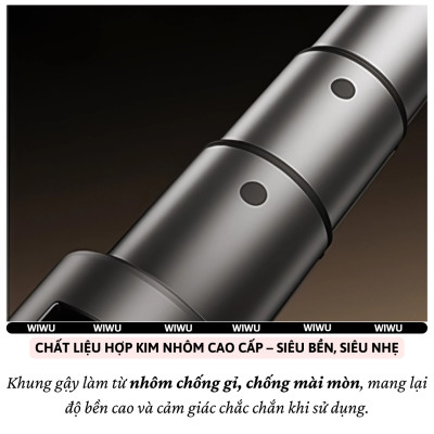 Gậy chụp ảnh selfie tự sướng kiêm tripod 4 chân khung nhôm, đèn Flash trợ sáng hiệu WlWU Wi-SEO12 - Tích hợp remote control bluetooth, Xoay 360 độ, thân nhôm, kéo dài 1,8m, chắc chắn, bền bỉ, gập gọn, pin sạc type C cho iPhone Oppo Samsung- Hàng nhập khẩu