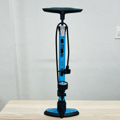 Bơm xe đạp, xe máy, ô tô thương hiệu Kirito nhật bản cao cấp mã 6038B - Bơm chân ngang KRT