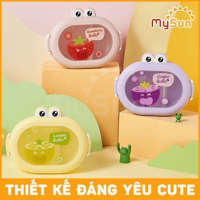 Hộp đựng cơm 2 ngăn cho bé mang đi học sinh hộp đựng cơm cute dễ thương nhỏ mini MySun