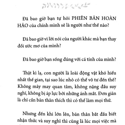 Phiên Bản Hoàn Hảo Của Chính Mình