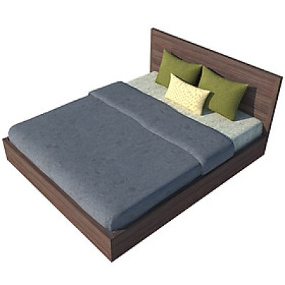 Giường ngủ cao cấp Tundo màu nâu 180cm x 200cm