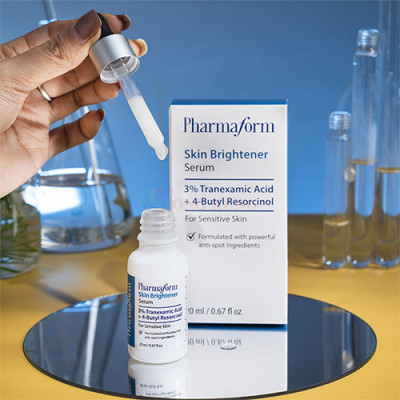 Tinh chất dưỡng trắng Pharmaform Skin Brightener Serum 3% Tranexamic Acid + 5% Niacinamide (20ml) - Hàng chính hãng