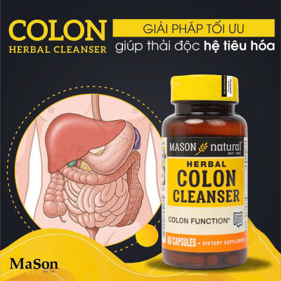 Viên uống Colon Herbal Cleanser – Hỗ trợ tăng cường sức khoẻ đại tràng lọ 60 viên