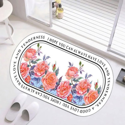 Thảm hoa trải sàn in 3D 60x90cm Hàng chính hãng