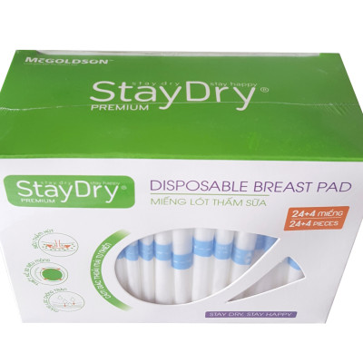 Miếng lót thấm sữa StayDry Premium (28 miếng/hộp)