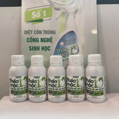 Chế phẩm diệt muỗi gián kiến ruồi Thảo mộc 10s đậm đặc chai 100ml 