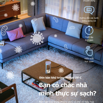 Đèn bàn khử trùng Philips UV-C